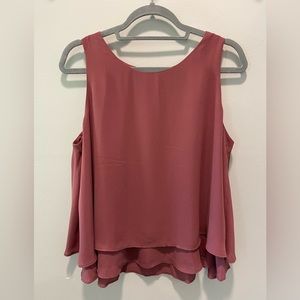 Loft Outlet Sleeveless Mauve Top | Women’s Size Large